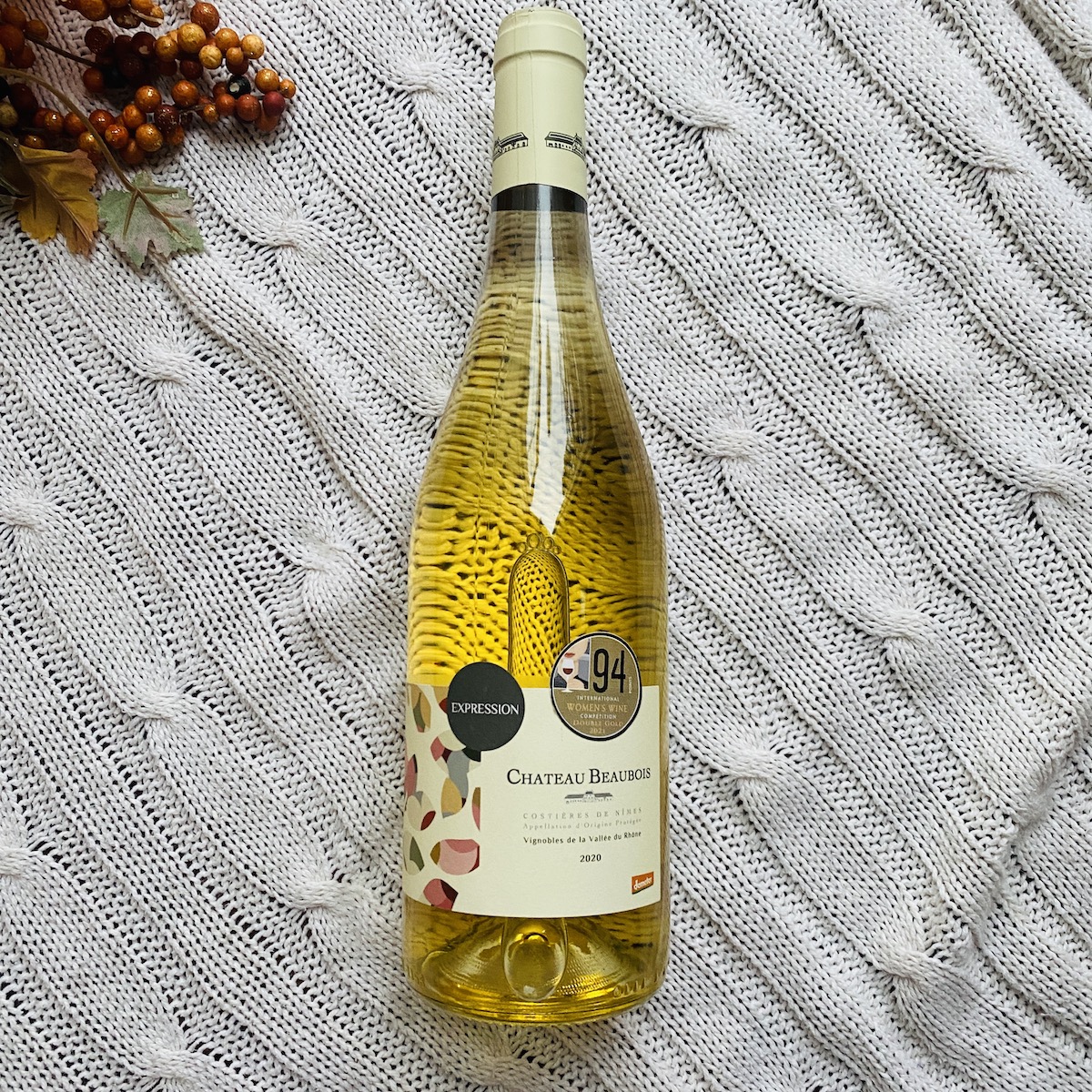 A bottle of 2020 Château Beaubois Cuvèe Expression White Blend from Winc.